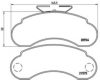 BREMBO P 50 021 Brake Pad Set, disc brake